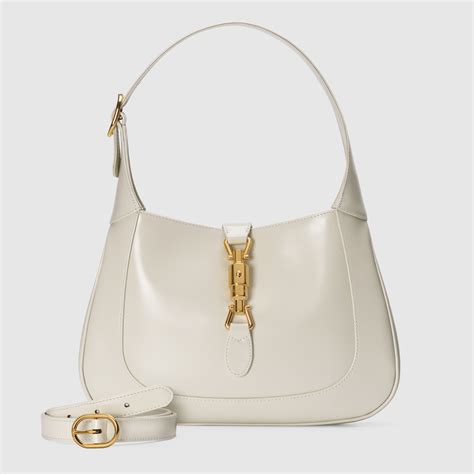 bolso gucci blanco pequeño|Bolso de hombro Gucci Deco pequeño en piel blanco crudo.